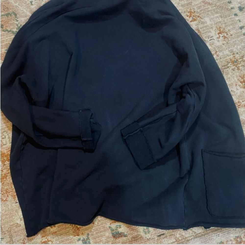 Frank & Eileen Black Open-Front Long Cardigan - Picture 4 of 7